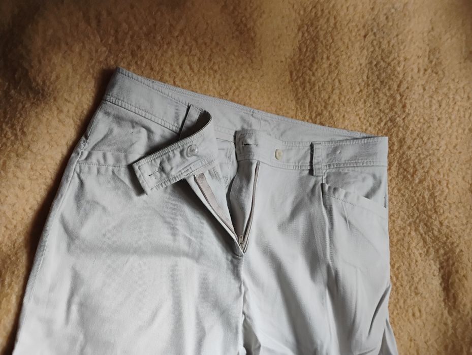 Spodnie damskie ecru