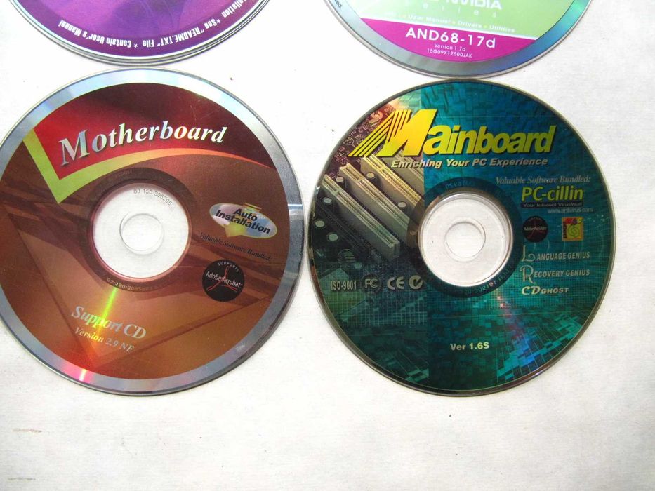 31 оригінальний CD з драйверами та софтом з 90х до 2012 деякі рідкісні