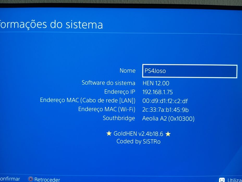 Ps4 Desbloqueada,com dois comandos.