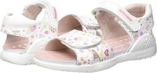 Sandały skórzane Biomecanics 212165-A - eleganckie białe Dziewczynki