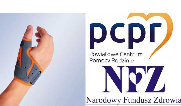 Stabilizator orteza kciuka Orliman Manutec Rizart . Dofinansowanie NFZ