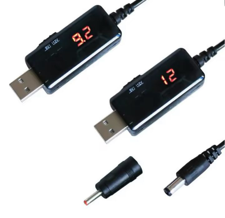 Кабель перехідник usb-dc 9-12 В, роутер-павербанк