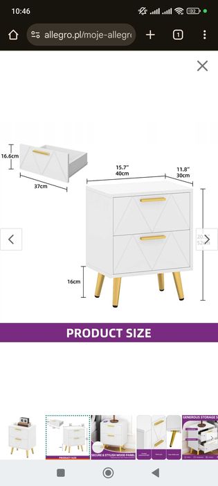 Komplet Slszafek nocnych