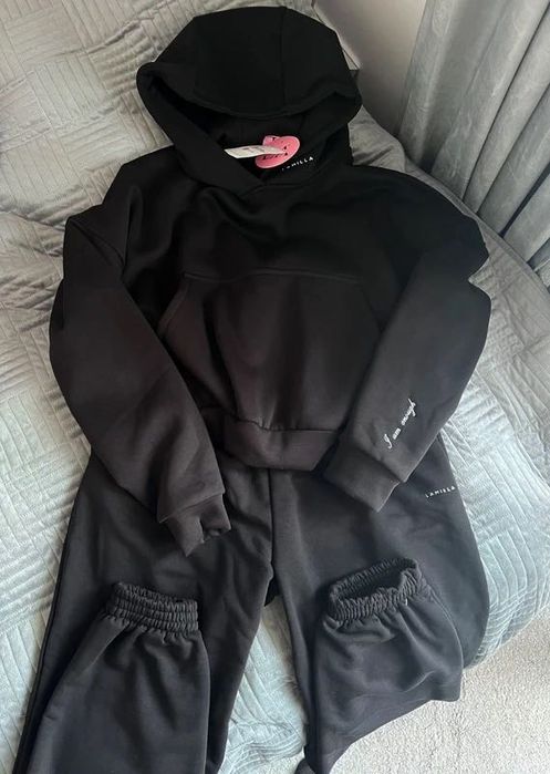 Dres la milla Czarna bluza uni spodnie L