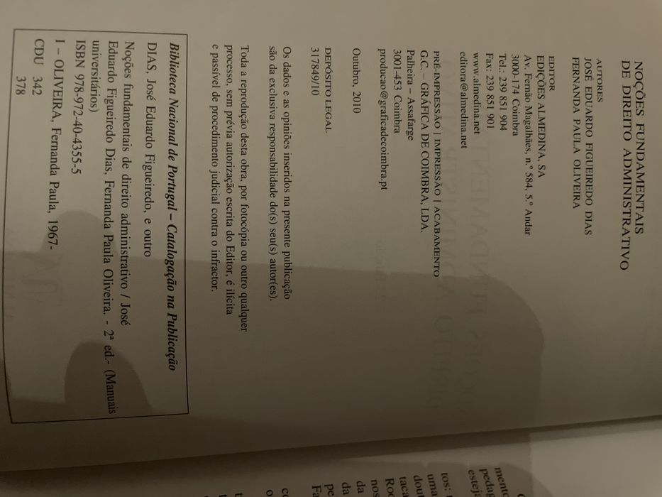 Noções Fundamentais de Direito Administrativo 2a Edição