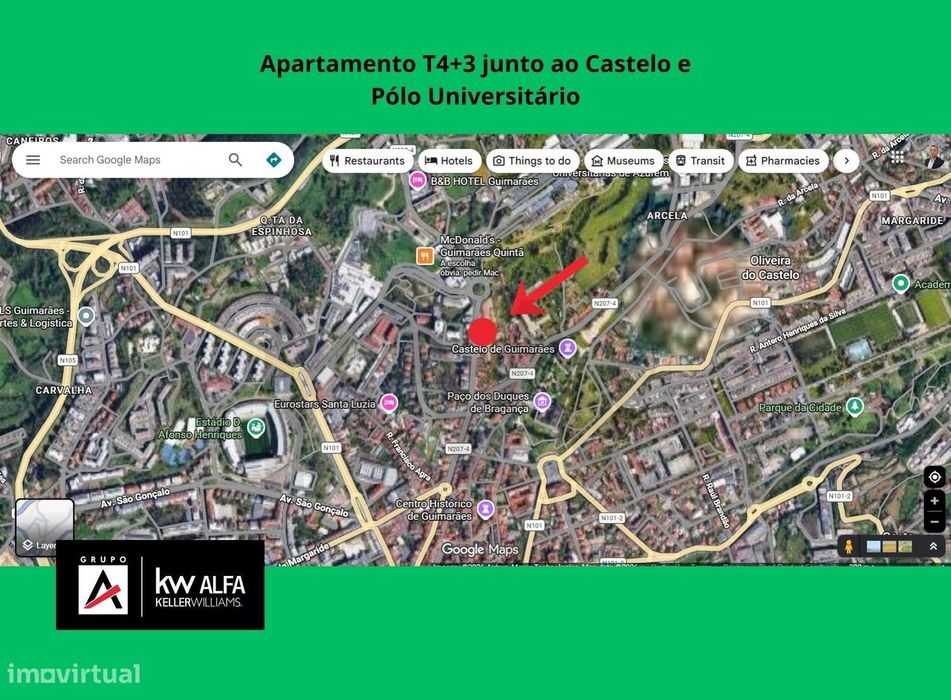 Apartamento T4+3 junto pólo universitário de Guimarães — Azurém, Braga