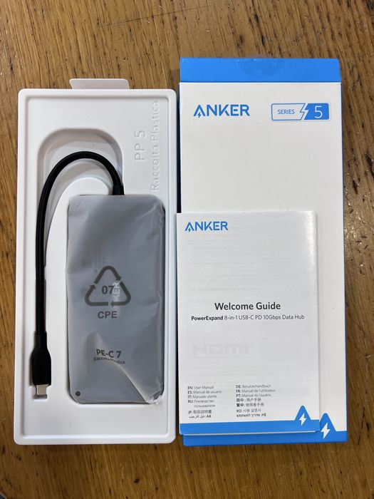 Hub USB-C Anker PowerExpand 8-em-1 PD 10Gbps (Novo