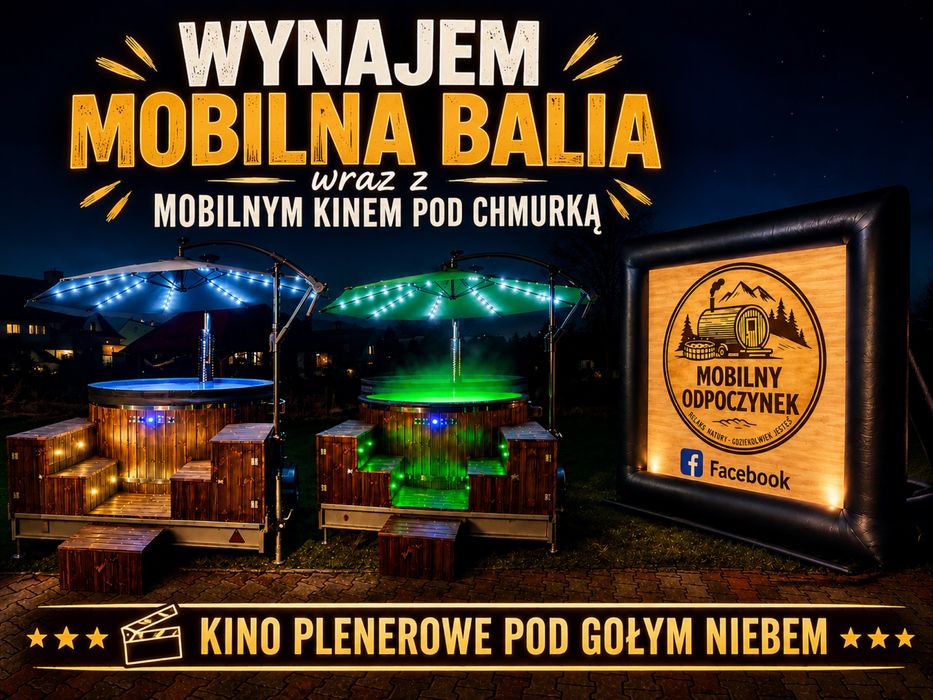 Wynajem Mobilna Balia Mobilna Sauna