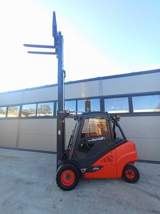 Wózek widłowy Linde H35D triplex, pełna ogrzewana kabina , 2019r