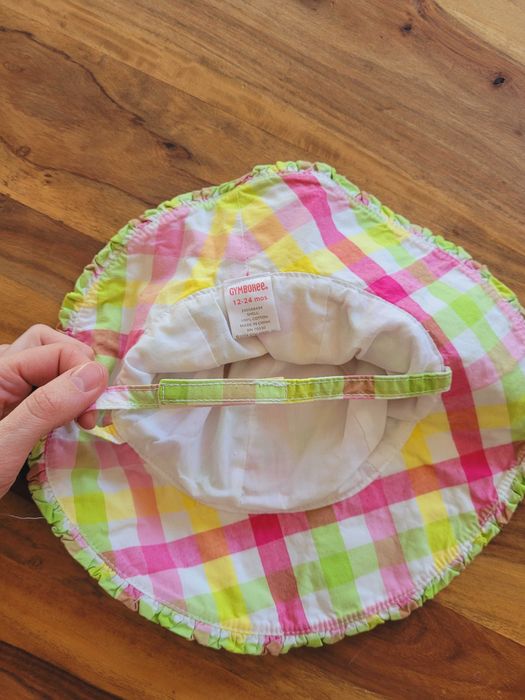 Kapelusz kapelusik r 12-24 m kratka kolorowy