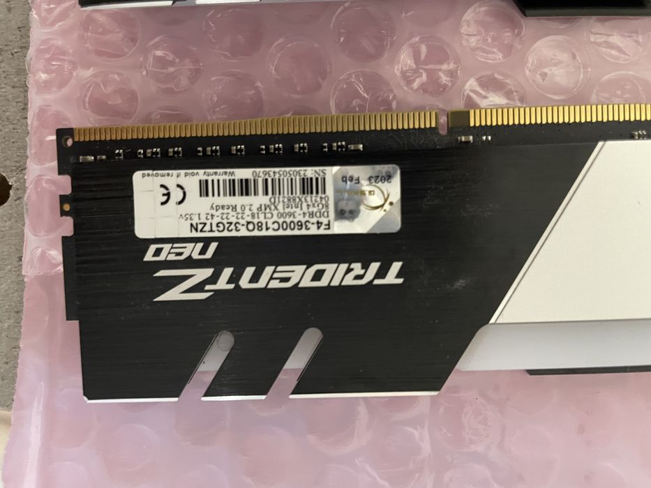 G.SKILL TridentZ Neo 4x8gb ddr4 3600MHz CL18