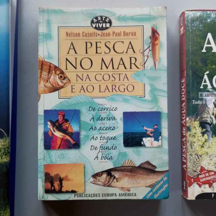 Vendo livro 3 livros de pesca