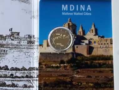 2x 2€ em coincard de Malta BU Boi Maltês 2025 + Cidade de Mdina