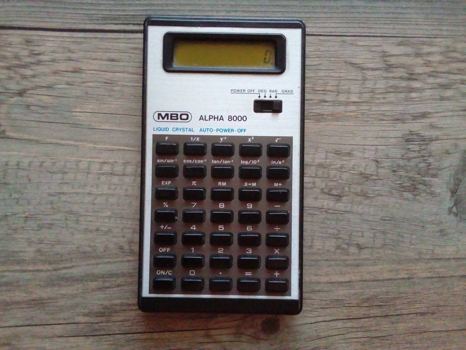 kalkulator mbo alpha 8000, Made in Japan