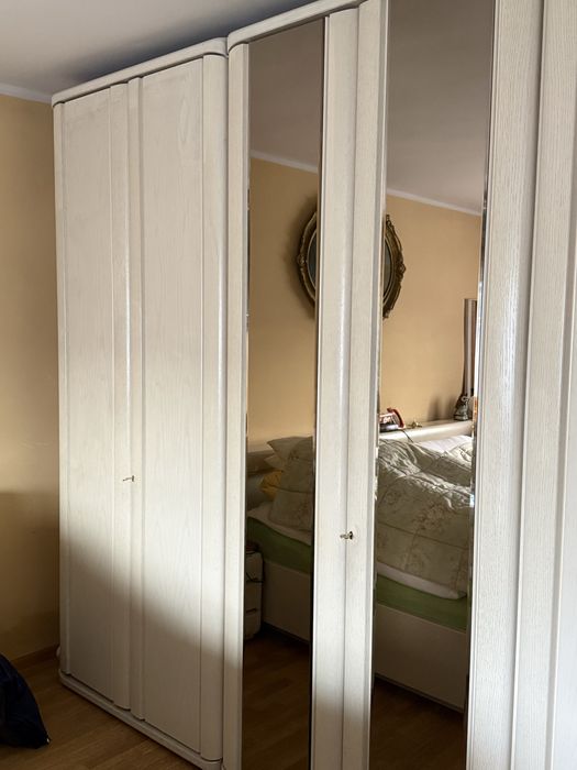 Sypialnia  MOSER  (łóżko, szafa)- niemiecka jakość, dąb bielony