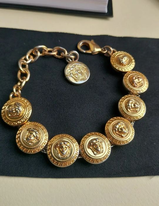 Вінтажний Комплект (кольє, браслет, кліпси) Gianni Versace, Italy 80-x