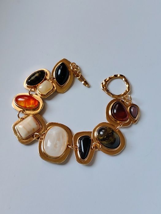 Bransoletka vintage złoto retro boho