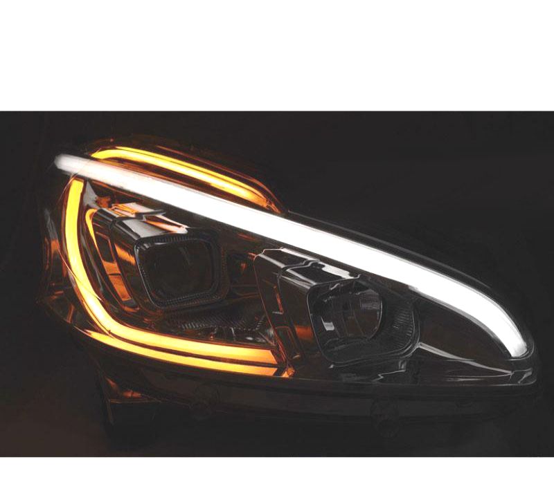 CONJUNTO DE FARÓIS PEUGEOT 208 12-15 TUBE LIGHT CROMADOS