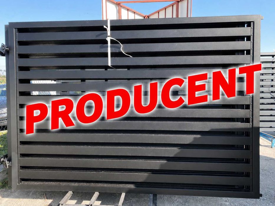 NOWOCZESNA BRAMA palisadowa skrzydłowa- 4m/5m