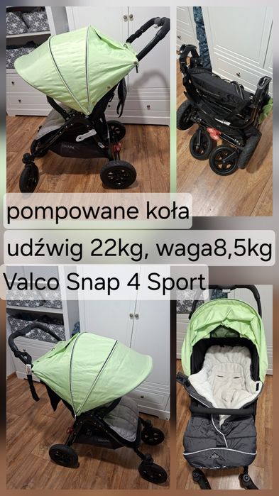 Lekka spacerówka terenowa Valco Snap 4 Sport + akcesoria