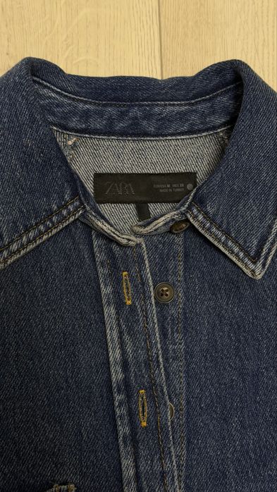 Сорочка zara зара джинсова
