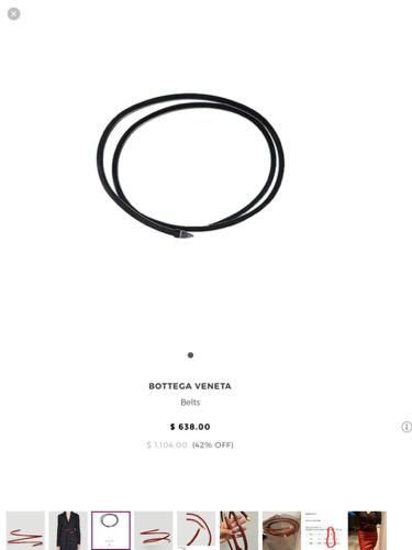 Кожаный пояс Bottega Veneta