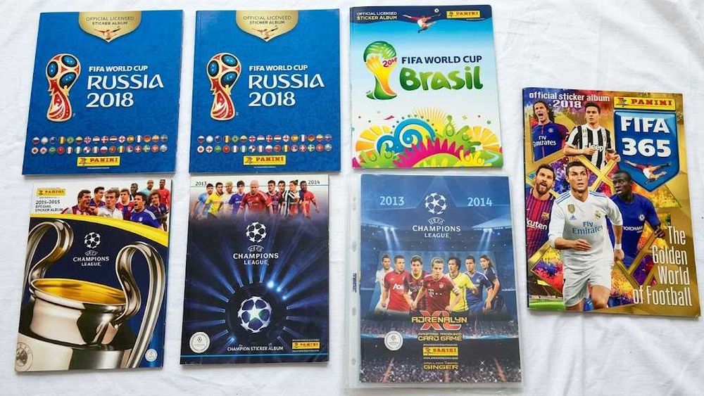 Альбомы для наклеек и журнал с картами Fifa Panini Adrenalyn XL Champions League 2013-2014 Fifa Brasil