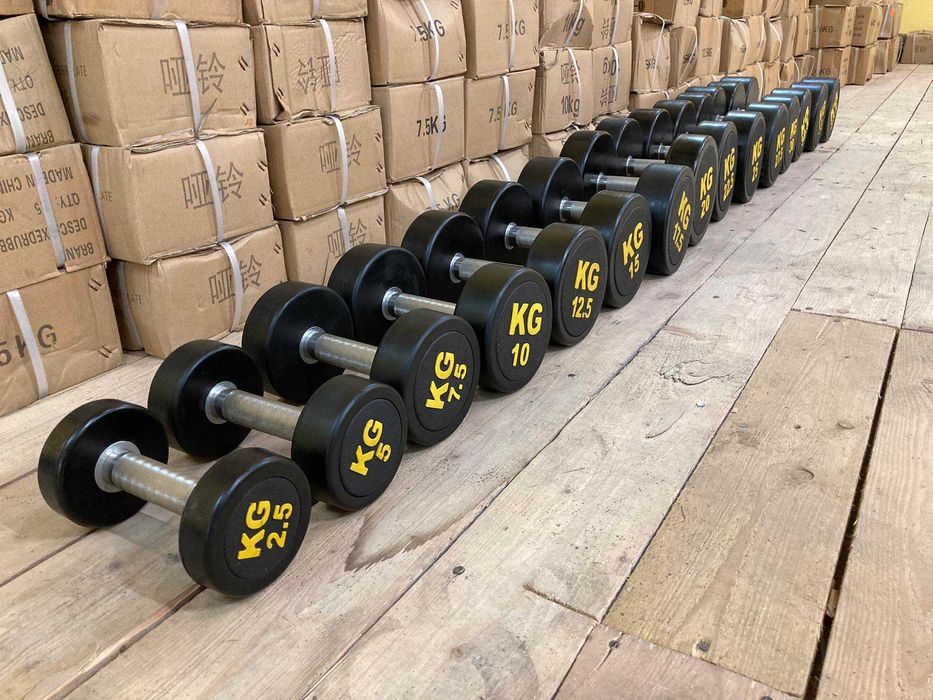 Hantle Okrągłe Siłownia 2,5-50 kg do Wyboru dowolne wagi i zestawy