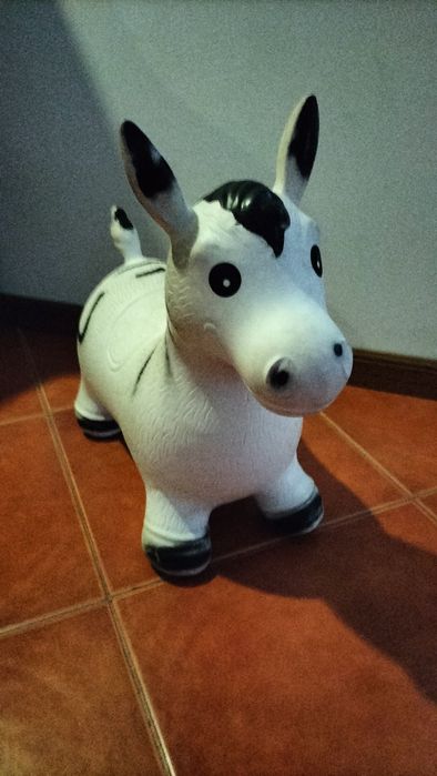Zebra Saltitona Insuflável para Bebé