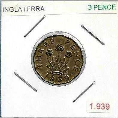 Inglaterra - - “Libra Esterlina” - - - 3 PENCE - - - Moedas
