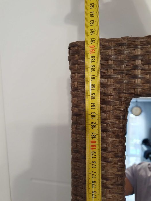 Lustro Ikea Melbu  ratan  190X60