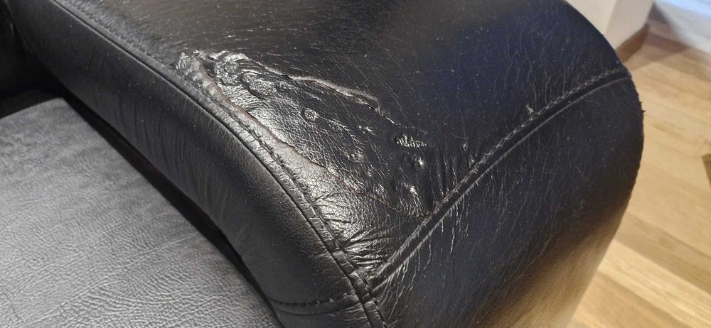 Sofá Chaise Longue+Mesa+4bancos+Puff