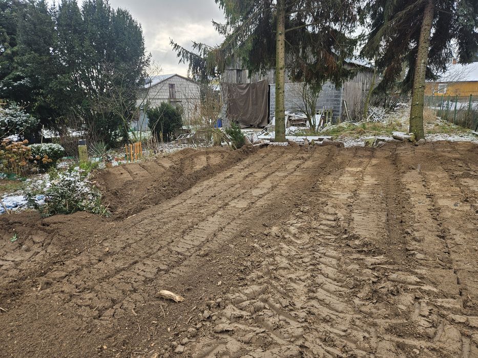 Wgłębny powierzchniowy karczowanie zarosli mulczowanie wycinka drzew