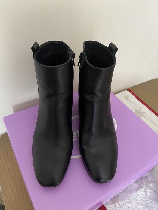 Czarne botki buty zimowe