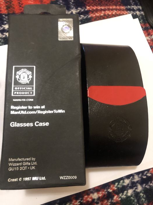 stary w idealnym stanie Manchester United etui na okulary