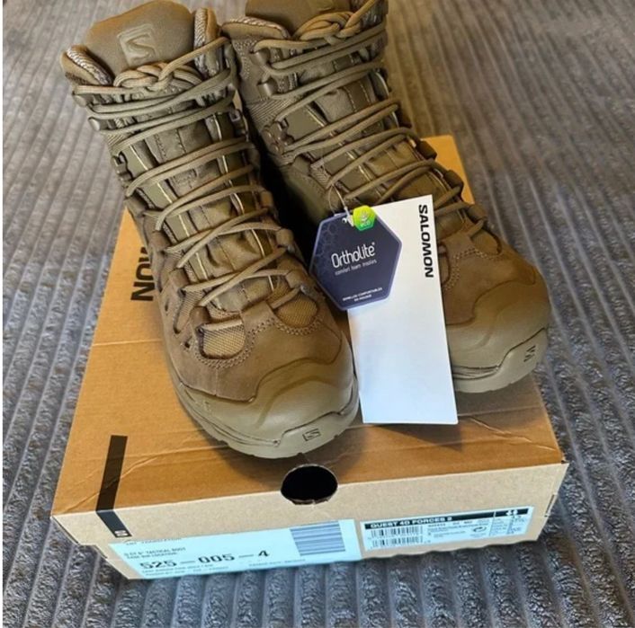 Salomon forces 2 quest 4d gore-tex новые ботинки берцы кайот черные