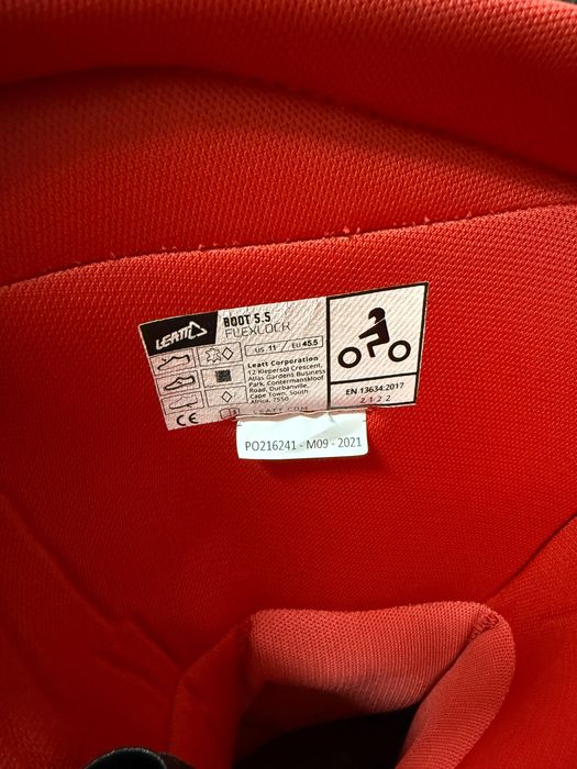 Buty motocyklowe Leatt 5.5 – jak nowe | Rozmiar 45.5