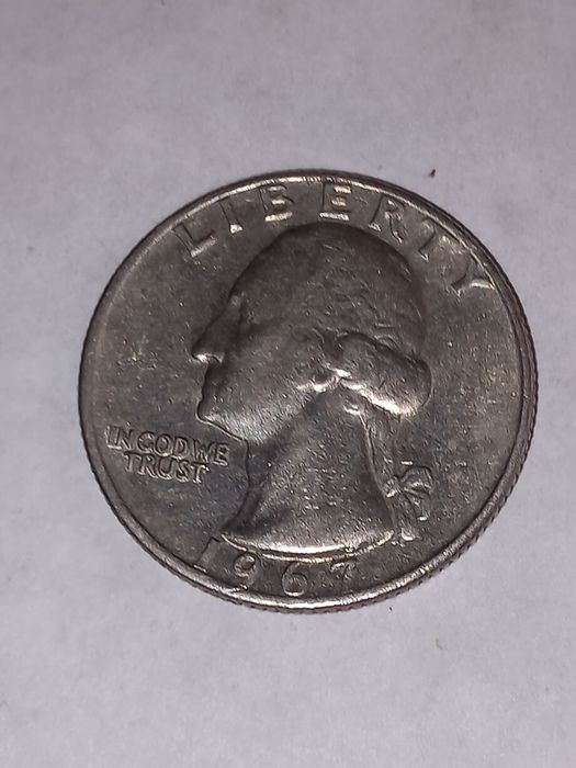 Moeda quarter dollar 1967
