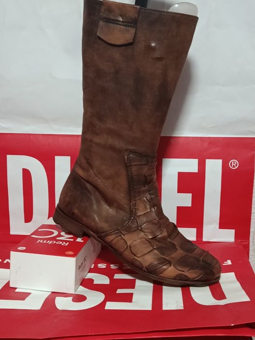 Женсские кожанные сапоги ручной работы  Италия размер39