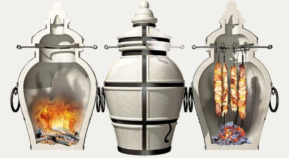 Grill Piec Tandoor Ataman z pokrywą na zawiasach