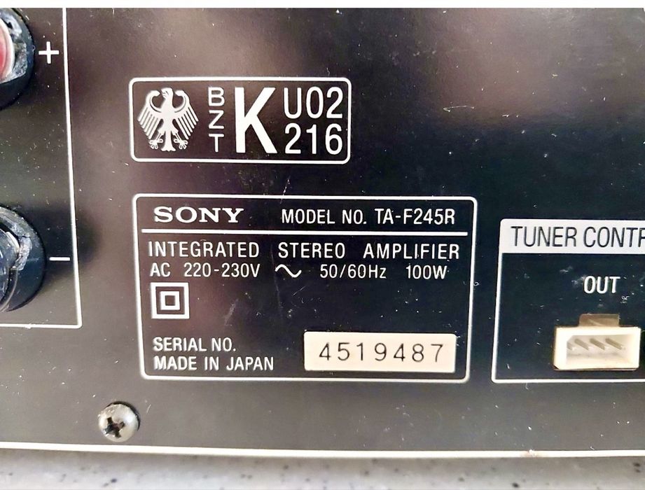 SONY TA-F245R Wzmacniacz Integrated Audi-HiFi Stereo Amplifier