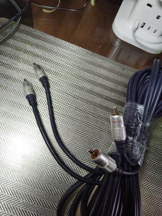 Profesjonalny przewód kabel RCA chinch cinch 5 m