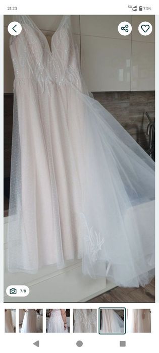 Suknia ślubna plus size XL XXL styl Anna Kara