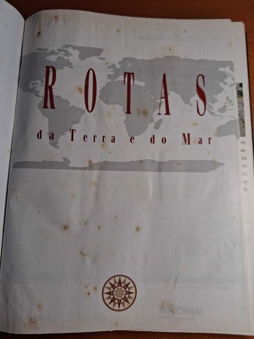 Livro Rotas da Terra e do Mar - Diário de Notícias - Descobrimentos Portugueses - Capa Dura