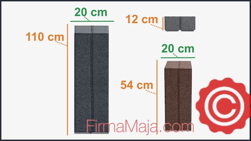 Palisada betonowa wysoka 110 cm dostawa cała Polska
