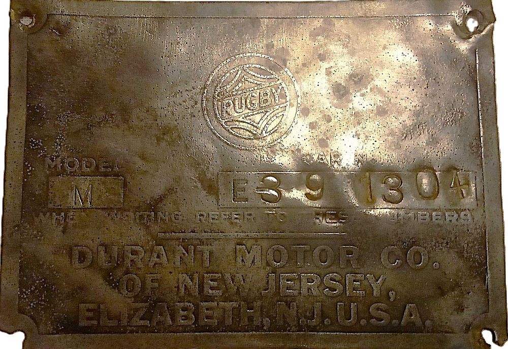 Automobilia- Peças para Carr0 RUGBY de 1927-Durant Motors-Detroit–USA