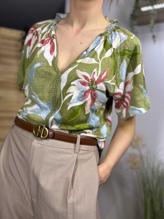Oliwkowa damska bluzka Monsoon – rozmiar 38