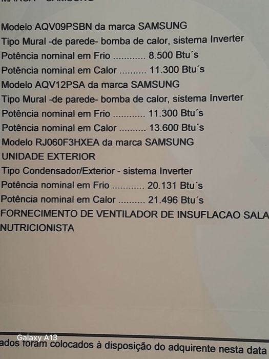 Ar Acondicionado Samsung