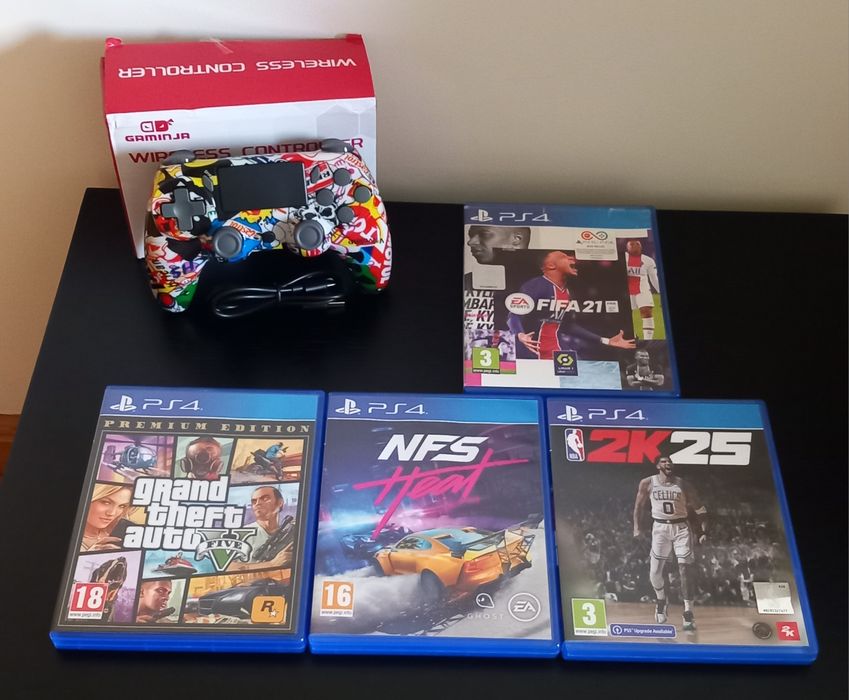 Comando + jogos playstation 4