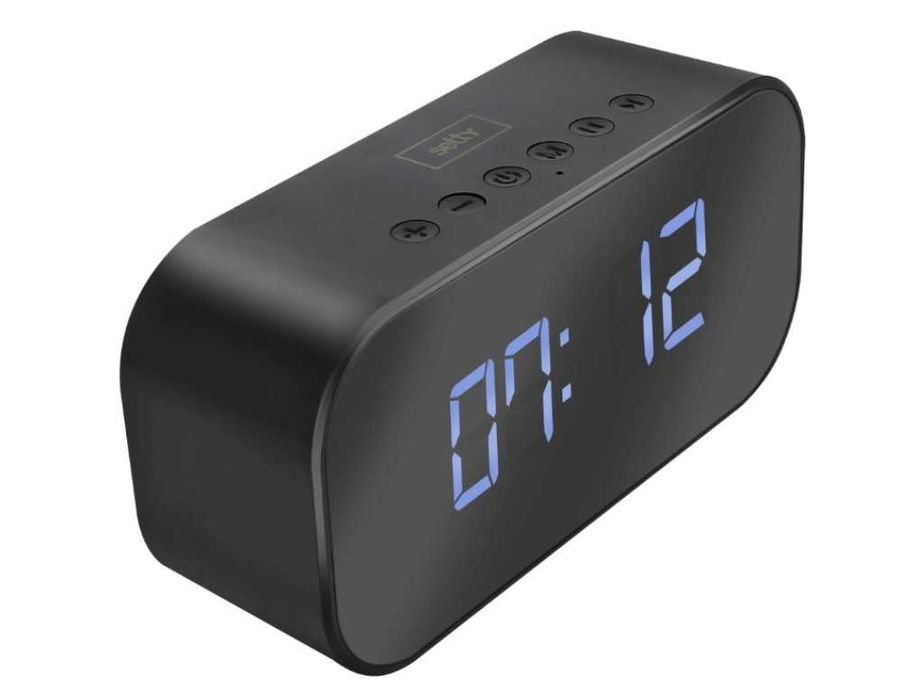 Budzik z radiem Bluetooth 3W lustrzany cyfrowy